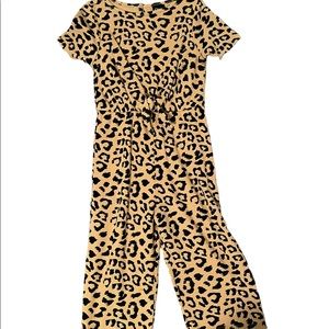 Leopard art class jumpsuit